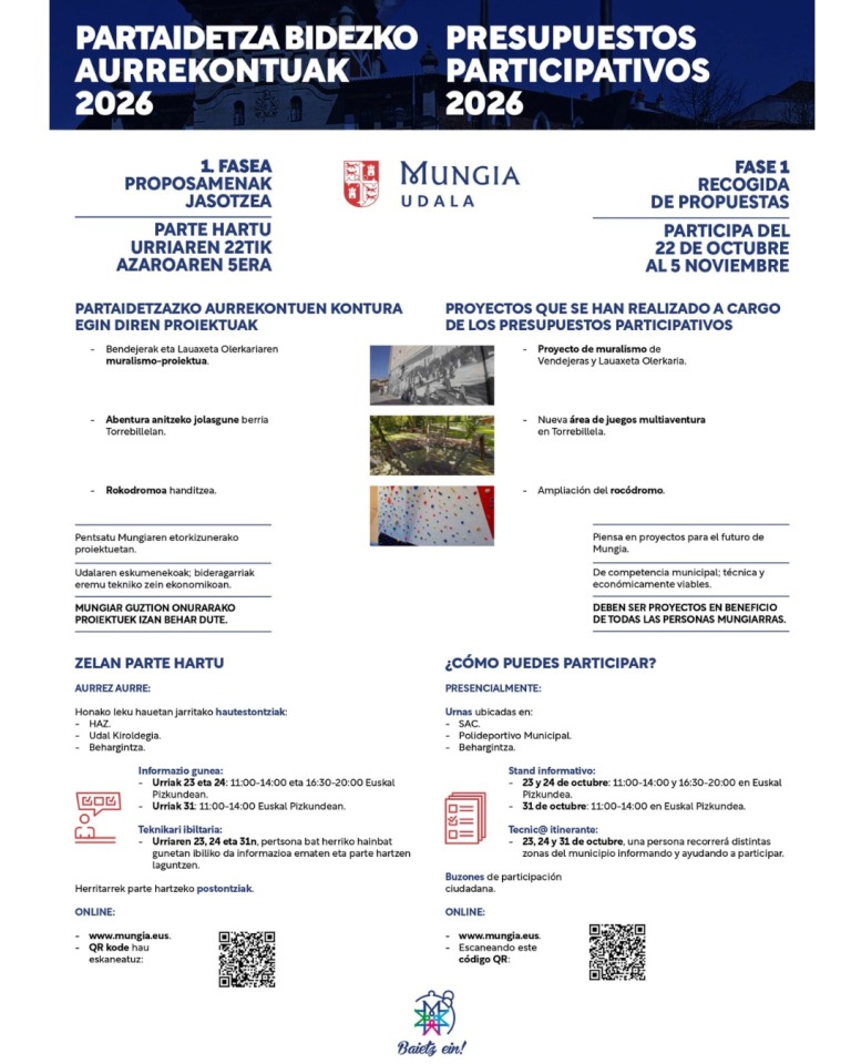 Mungia Aurrekontuak parte artu Mungia Aurrekontuak parte artu