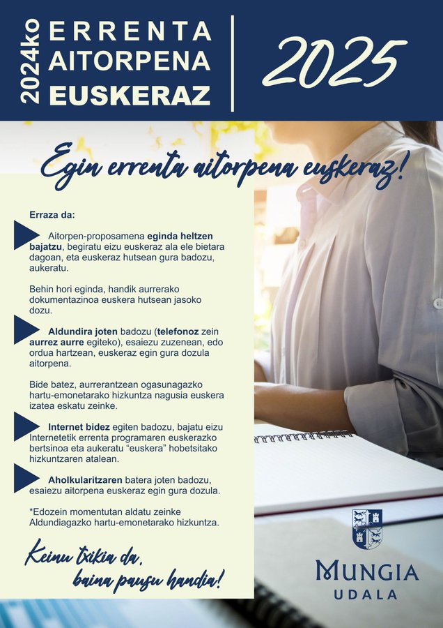 Mungia Errenta24 Aitorpena Euskeraz Errenta24 Aitorpena Euskeraz
