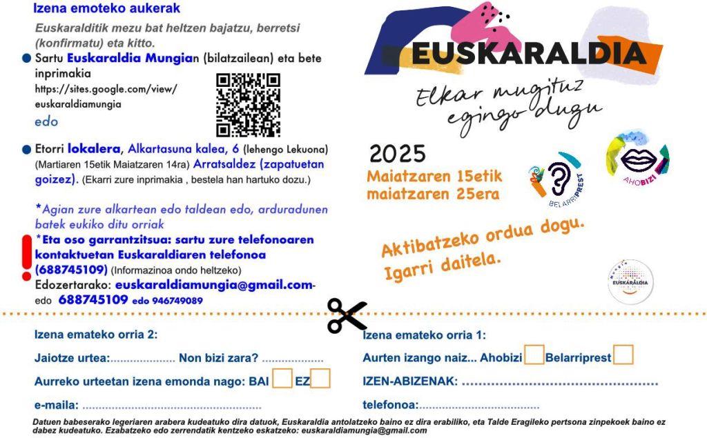 Mungia Euskaraldia diptikoa Mungia Euskaraldia diptikoa
