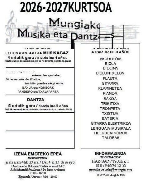 Mungia MAIATZA Mungia MAIATZA
