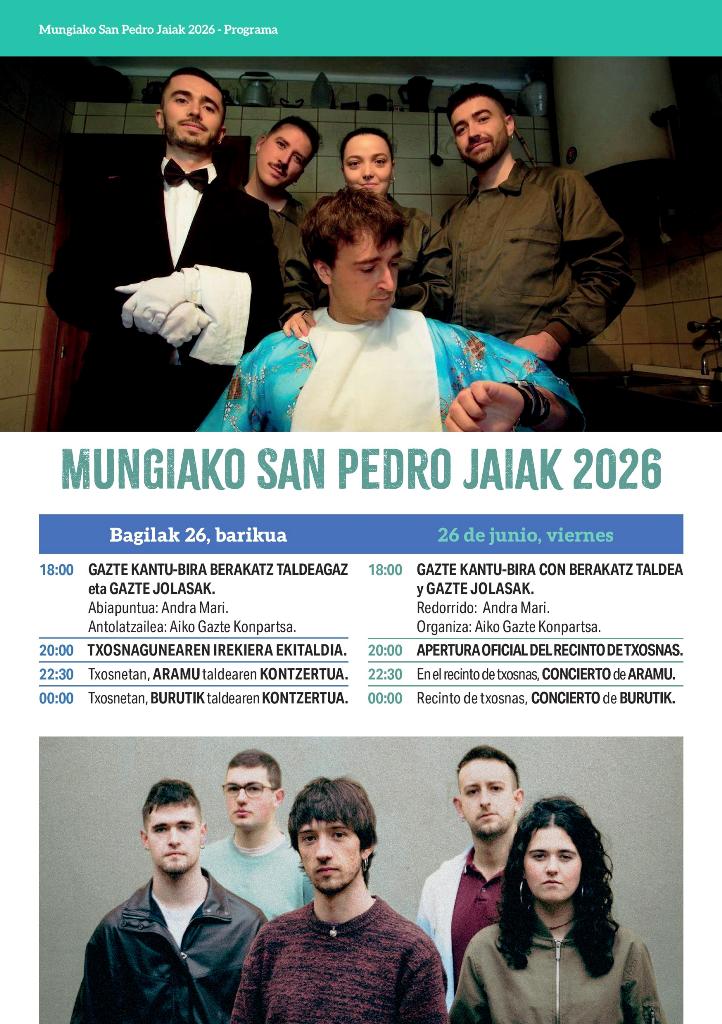 Mungia San Pedro jaiak 2026
