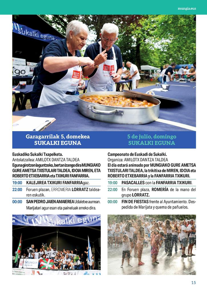 Mungia San Pedro jaiak 2026