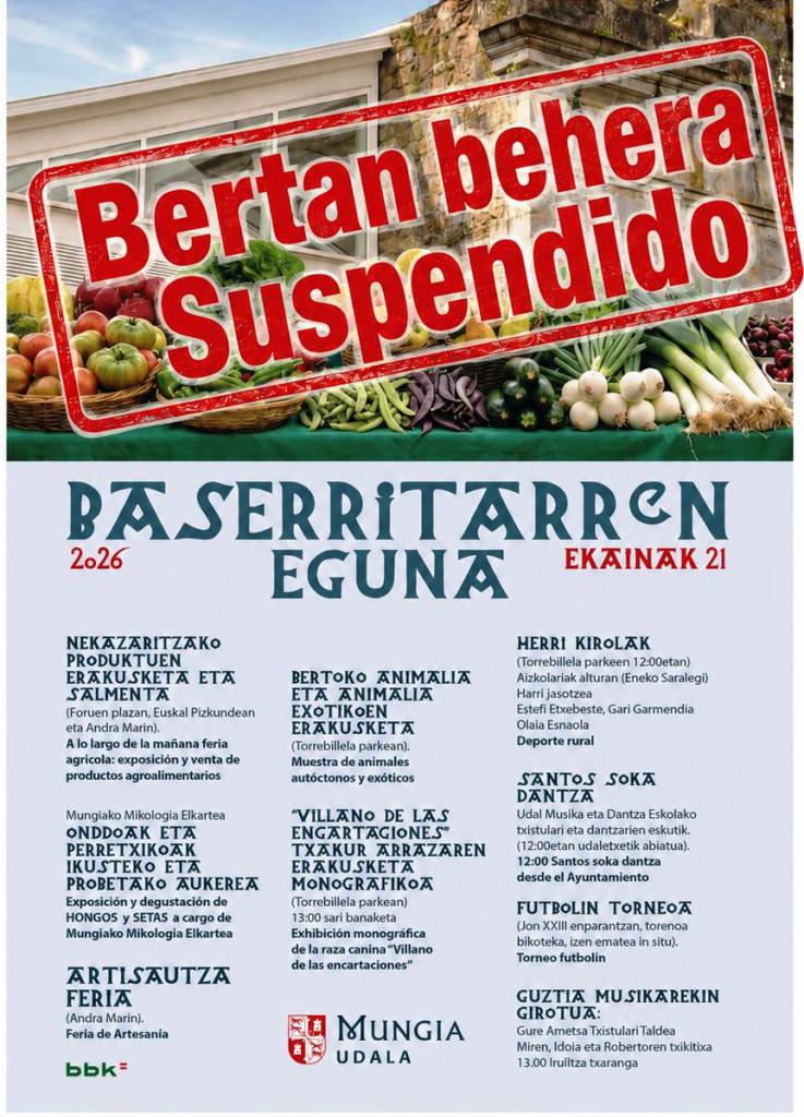 Mungia Suspendido Baserritarren Eguna